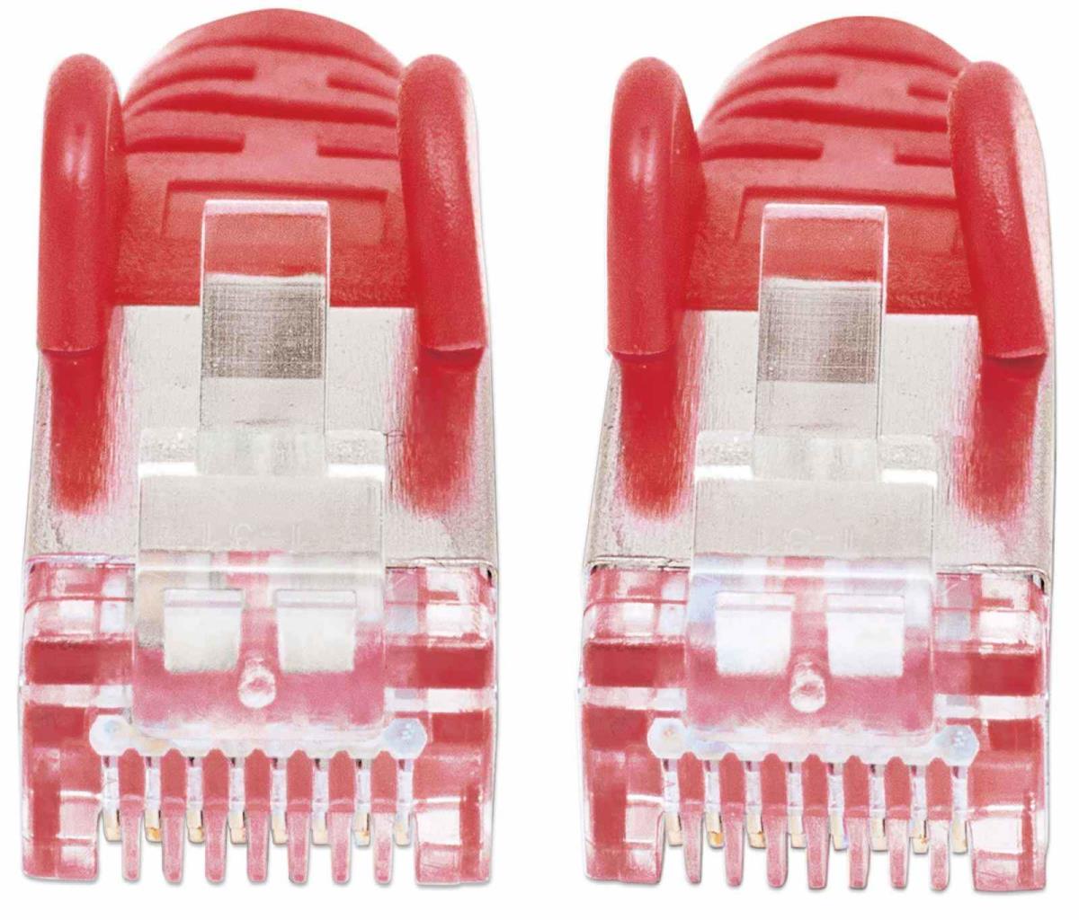 EU Product - Patchkabel Cat6a-Stecker/Cat7-Rohkabel 5m rot thumbnail