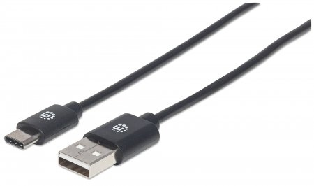 EU Product - USB 2.0 Typ C-Kabel C-Stecker/A-Stecker 0,5m schw thumbnail