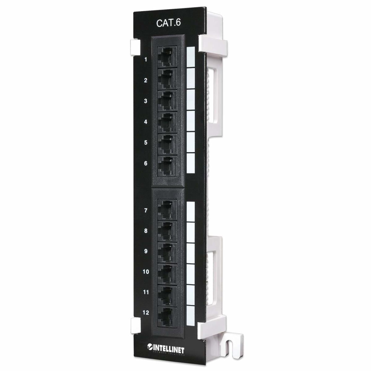 EU Product - Patchpanel 12-Port Cat6  UTP Wandmontage sw thumbnail