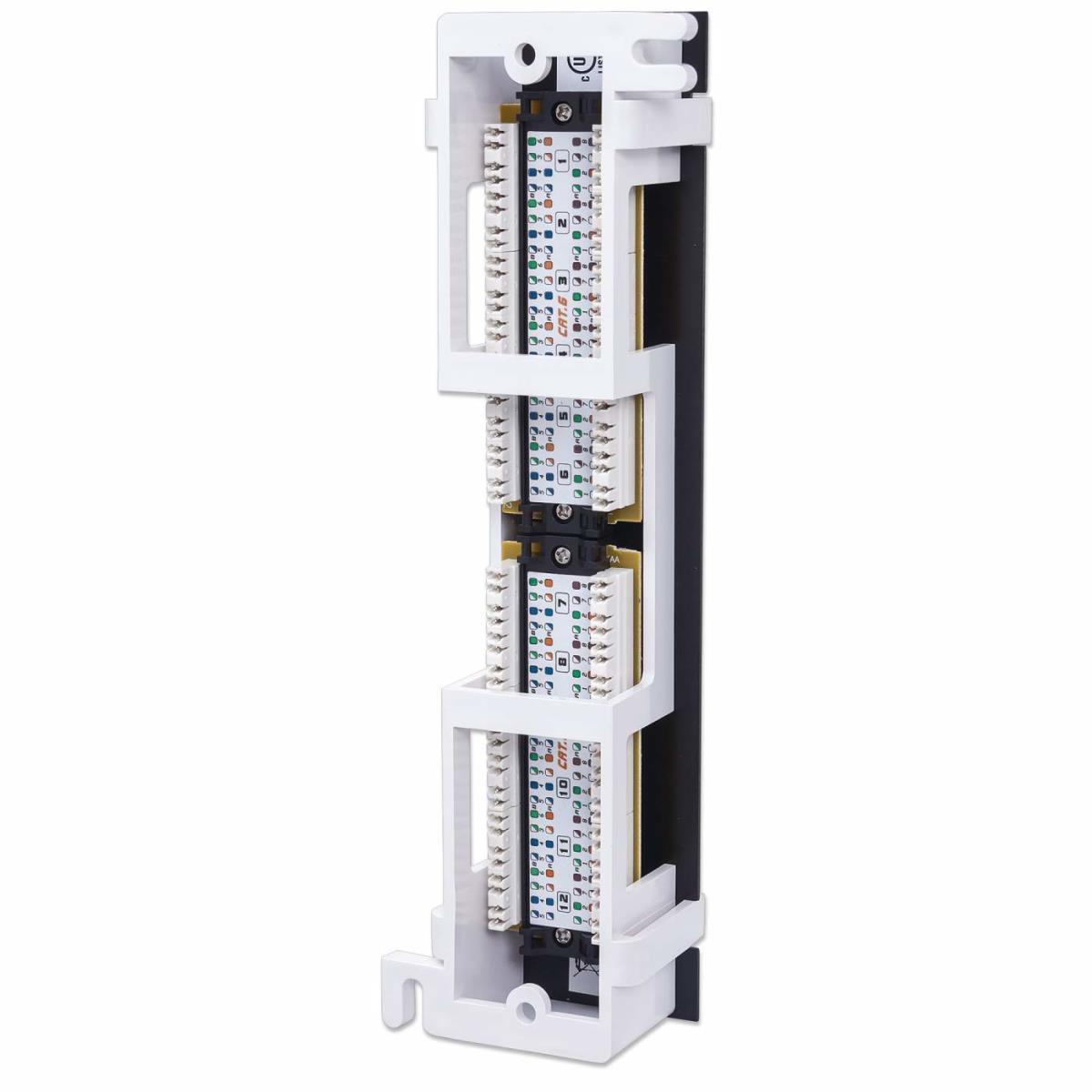 EU Product - Patchpanel 12-Port Cat6  UTP Wandmontage sw thumbnail