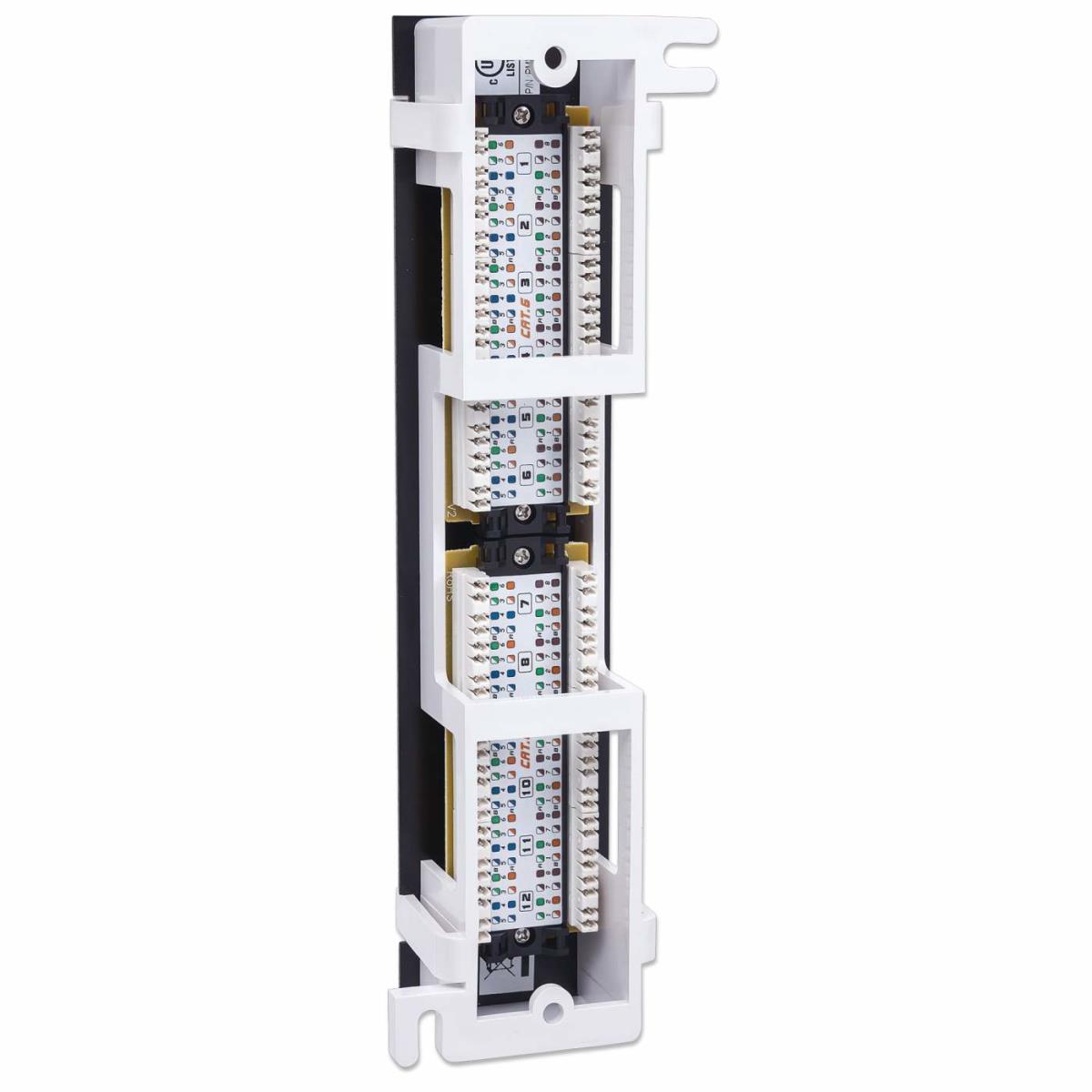 EU Product - Patchpanel 12-Port Cat6  UTP Wandmontage sw thumbnail