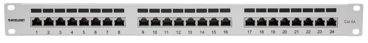 EU Product - 24-Port Cat6a Patchpanel FTP 1HE  grau thumbnail
