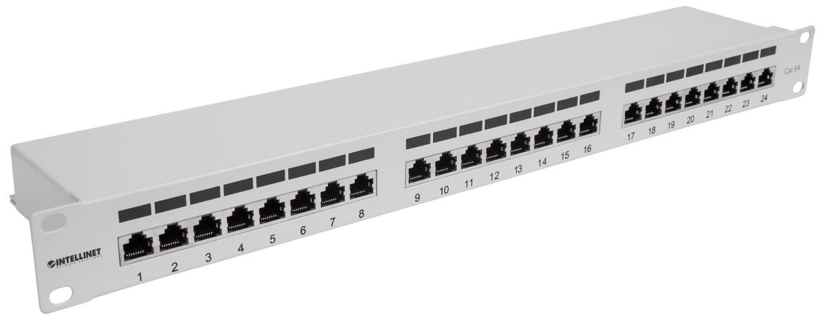 EU Product - 24-Port Cat6a Patchpanel FTP 1HE  grau thumbnail