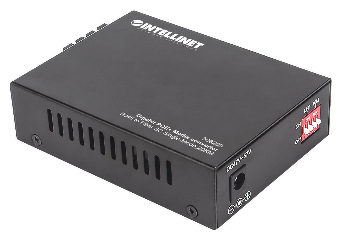 EU Product - Gigabit PoE + Medienkonverter SC Singlemode 20km thumbnail