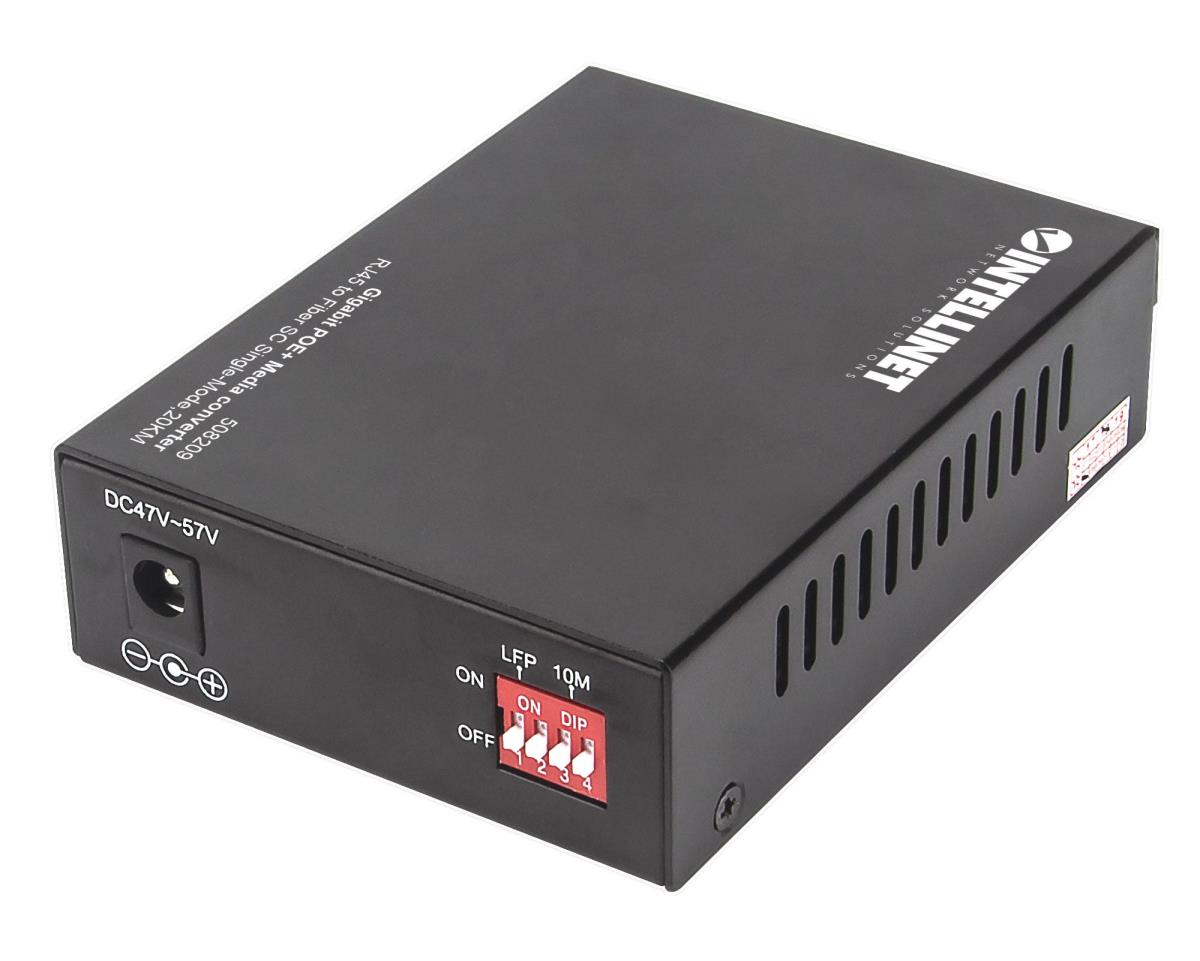 EU Product - Gigabit PoE + Medienkonverter SC Singlemode 20km thumbnail