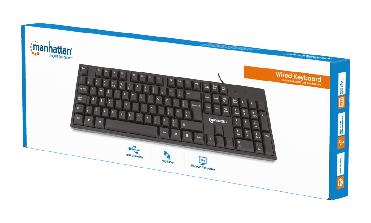 EU Product - USB-Tastatur schwarz thumbnail