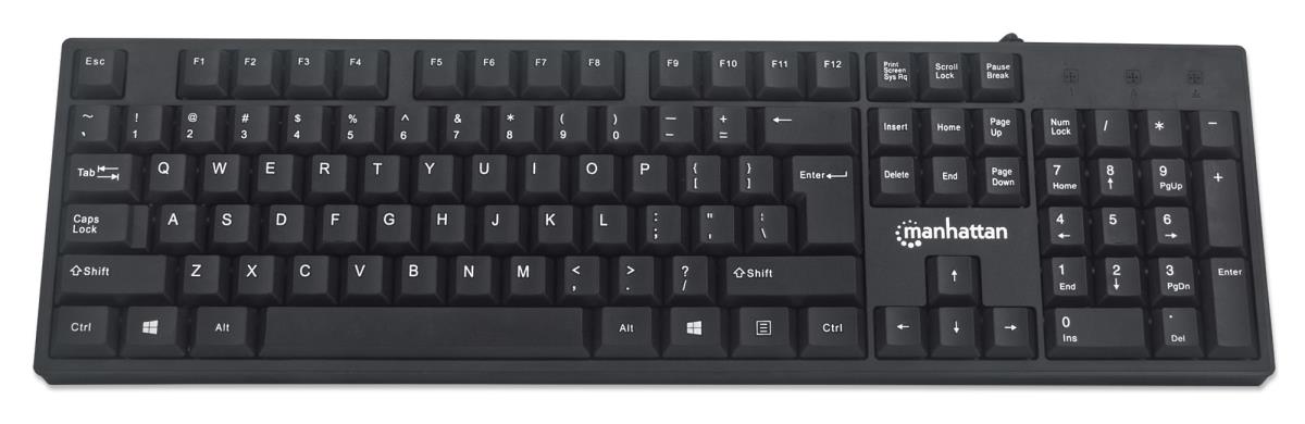 EU Product - USB-Tastatur schwarz thumbnail