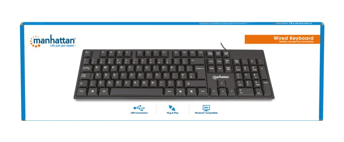 EU Product - USB-Tastatur schwarz thumbnail