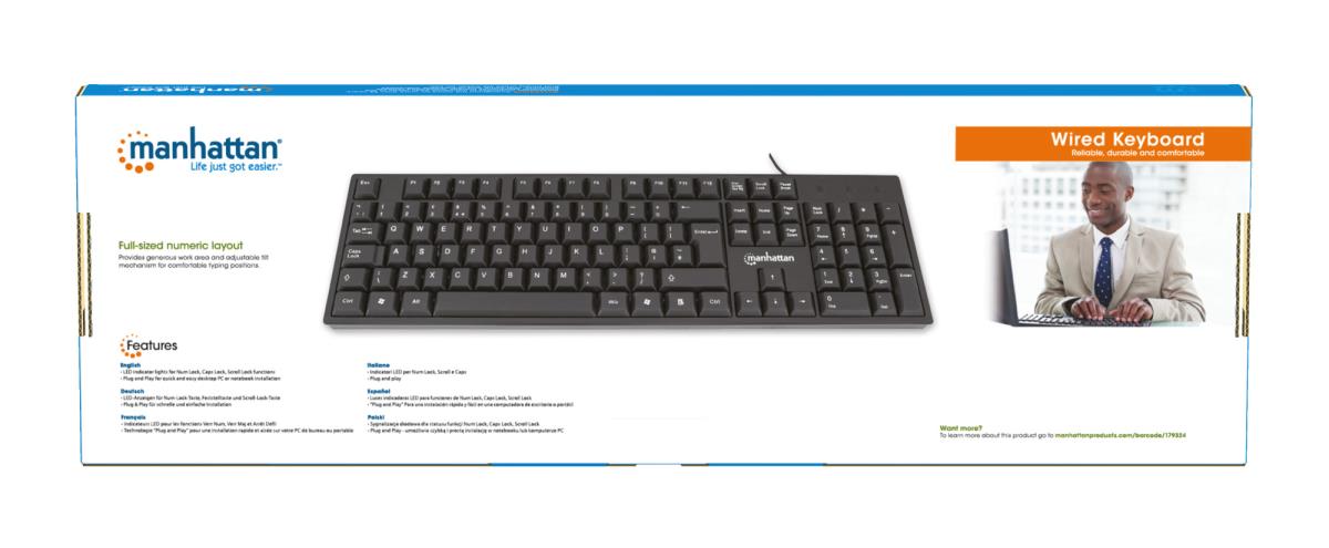 EU Product - USB-Tastatur schwarz thumbnail
