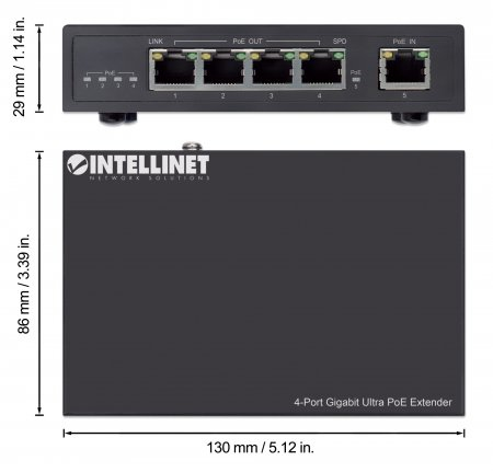 4-PORT ULTRA POE EXTENDER- IEEE thumbnail