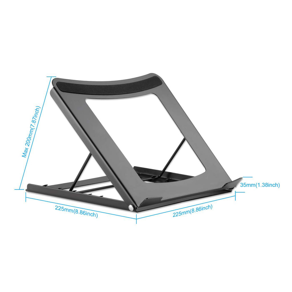 Laptop and Tablet Stand, Adjustable (5 positions), Suitable for all tablets and laptops up to 15.6