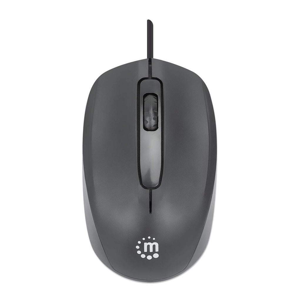 Comfort II USB Wired Mouse, Black, 1000dpi, USB-A, Optical, Ambidextrous, Portable/Compact, Three Button with Scroll Wheel, Three Year Warranty, Retail Box thumbnail