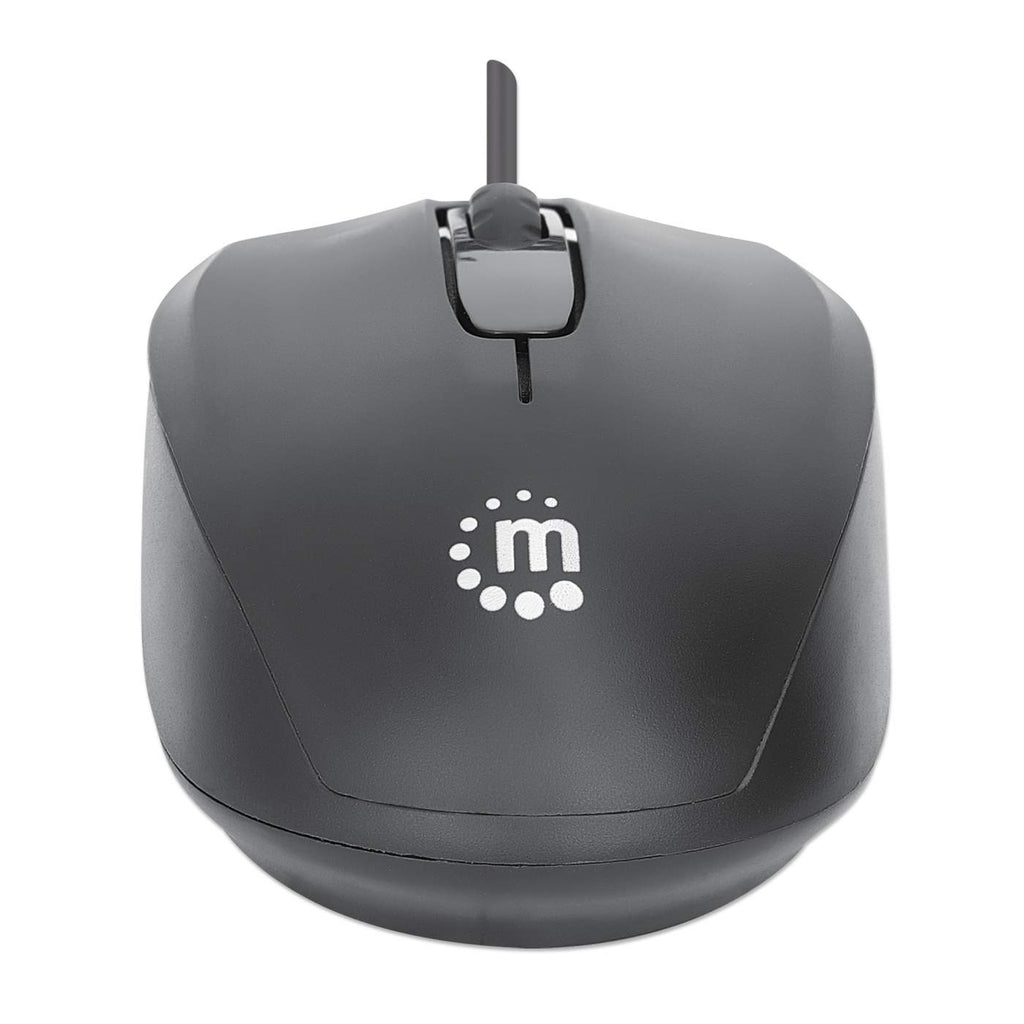 Comfort II USB Wired Mouse, Black, 1000dpi, USB-A, Optical, Ambidextrous, Portable/Compact, Three Button with Scroll Wheel, Three Year Warranty, Retail Box thumbnail