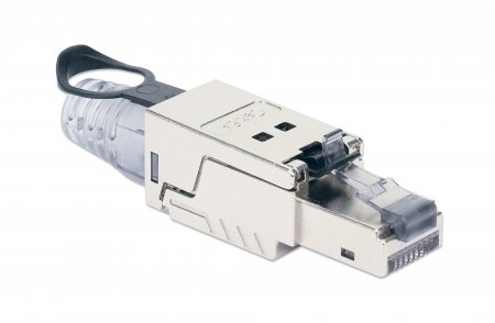 EU Product - CAT6a 10G RJ45-Feldstecker STP m. Lasche thumbnail