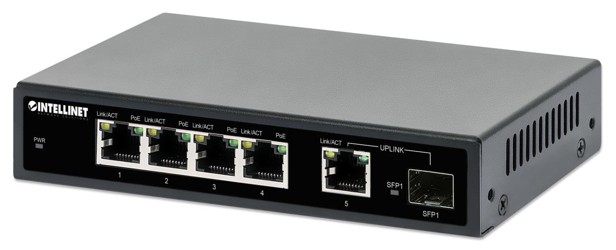 EU Product - 5-Port Gigabit PoE+ Switch 1SFP91W thumbnail