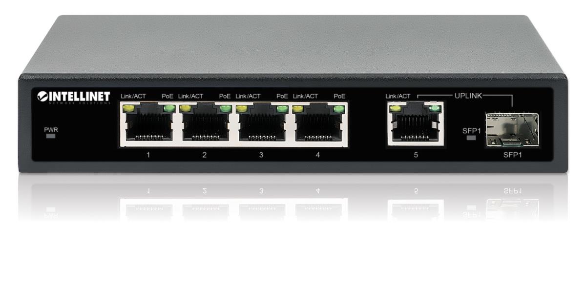 EU Product - 5-Port Gigabit PoE+ Switch 1SFP91W thumbnail