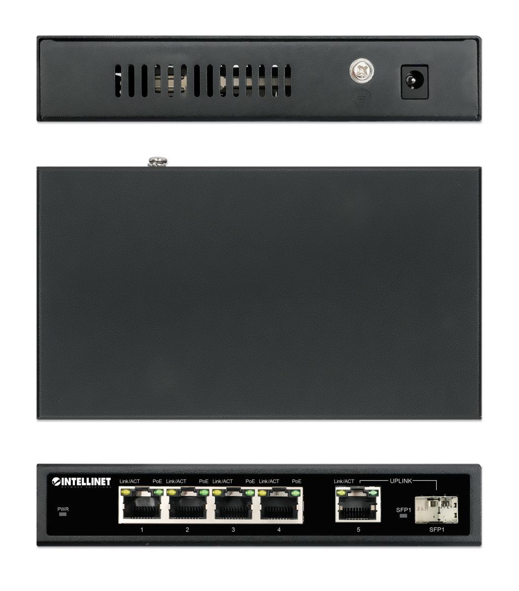 EU Product - 5-Port Gigabit PoE+ Switch 1SFP91W thumbnail