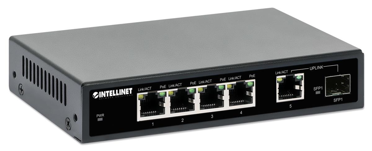 EU Product - 5-Port Gigabit PoE+ Switch 1SFP91W thumbnail