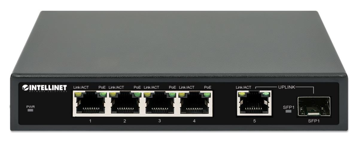EU Product - 5-Port Gigabit PoE+ Switch 1SFP91W thumbnail