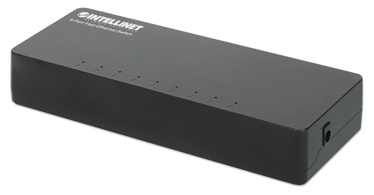 EU Product - Desktop 8-Port Fast Ethernet Switch schwarz thumbnail