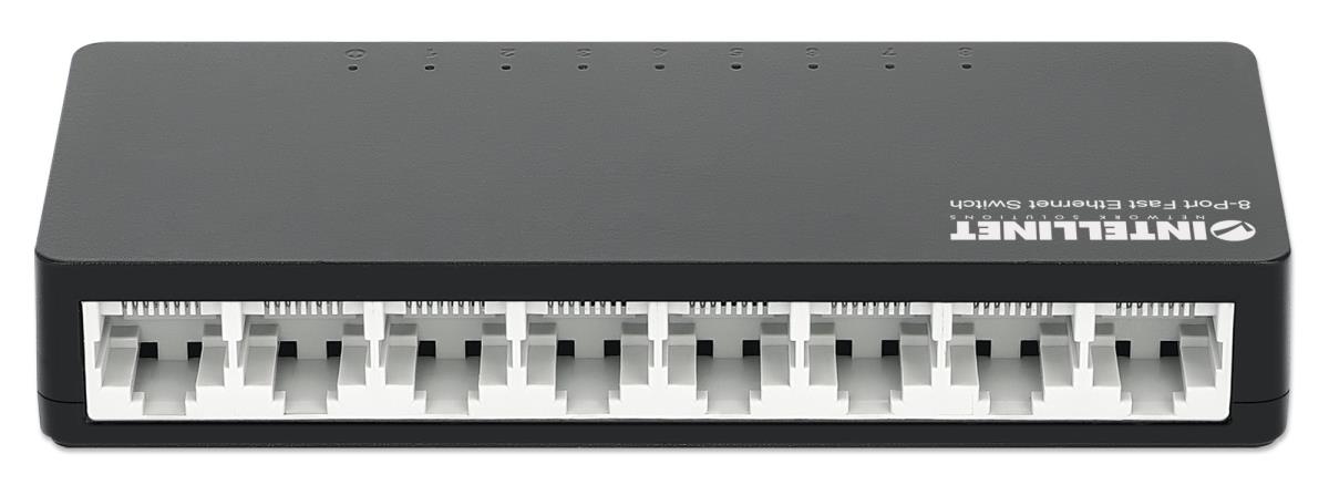 EU Product - Desktop 8-Port Fast Ethernet Switch schwarz thumbnail