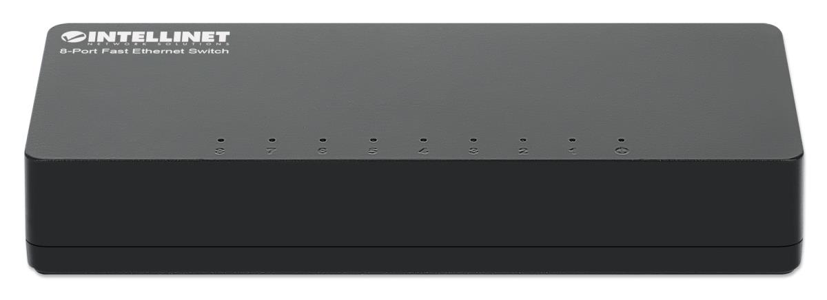 EU Product - Desktop 8-Port Fast Ethernet Switch schwarz thumbnail