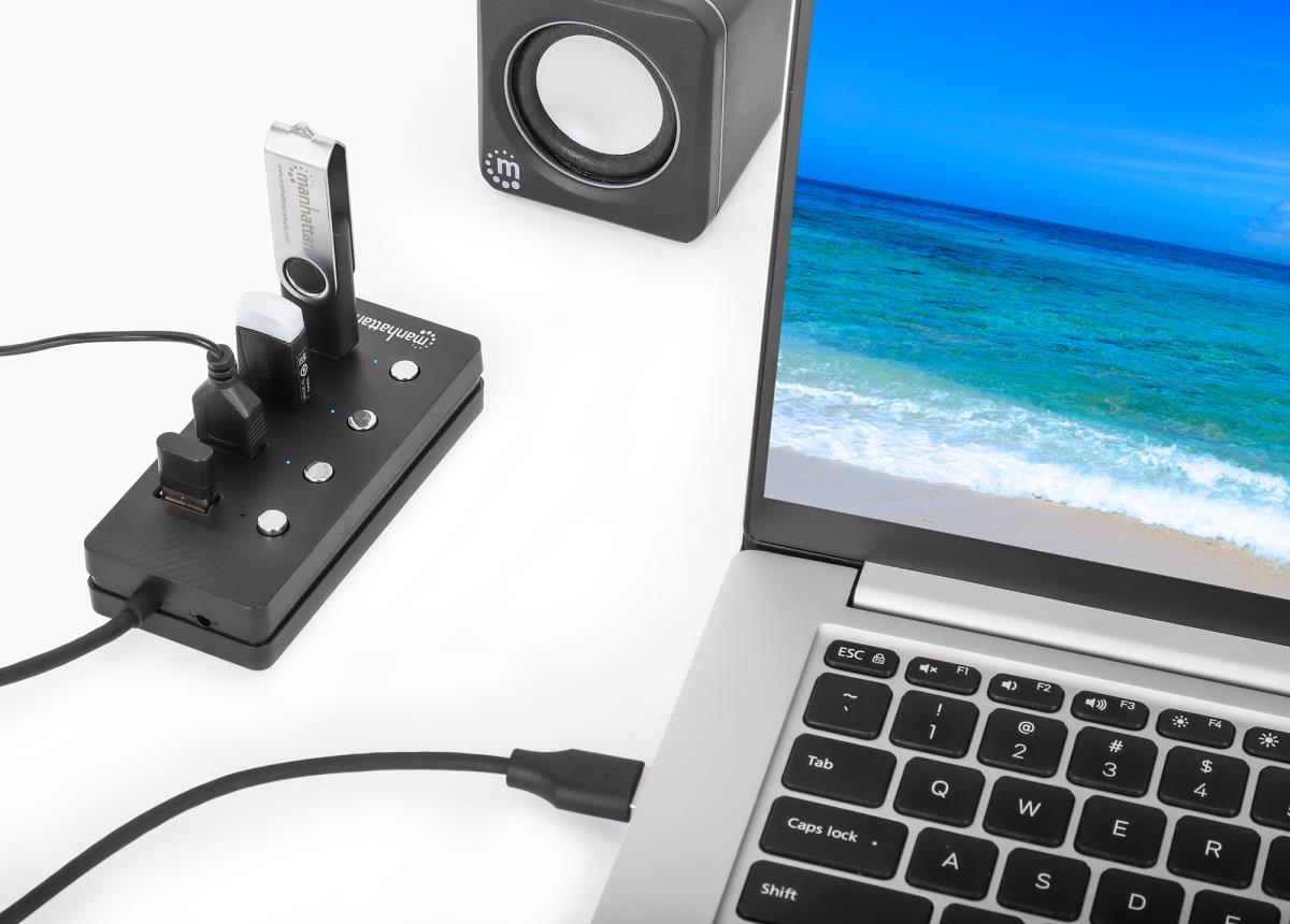 USB-C DOCK/HUB 4-PORT ON/OFF thumbnail