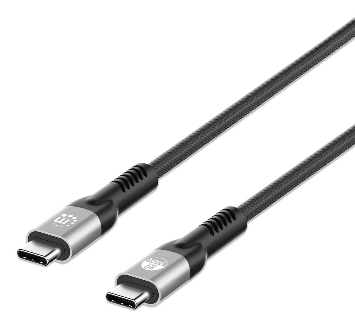 USB-C to USB-C Cable (240W USB4), 2m, M/M, 40 Gbps, 8K Video thumbnail