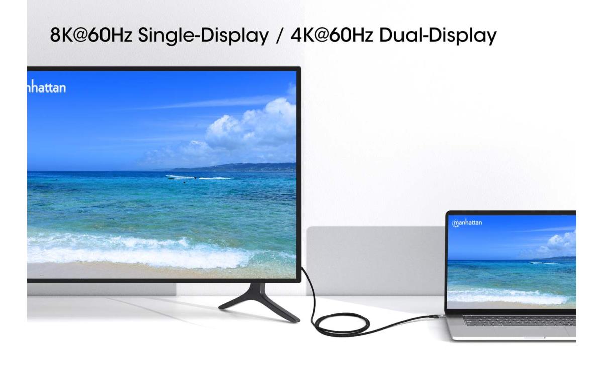 USB-C to USB-C Cable (240W USB4), 2m, M/M, 40 Gbps, 8K Video thumbnail