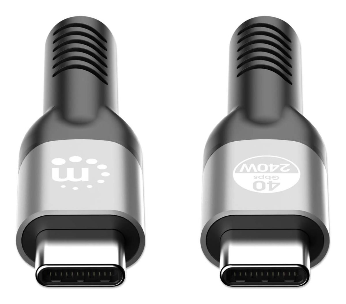 USB-C to USB-C Cable (240W USB4), 2m, M/M, 40 Gbps, 8K Video thumbnail