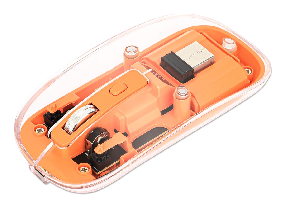 TRANSPARENT/ORANG WIRELES MOUSE thumbnail