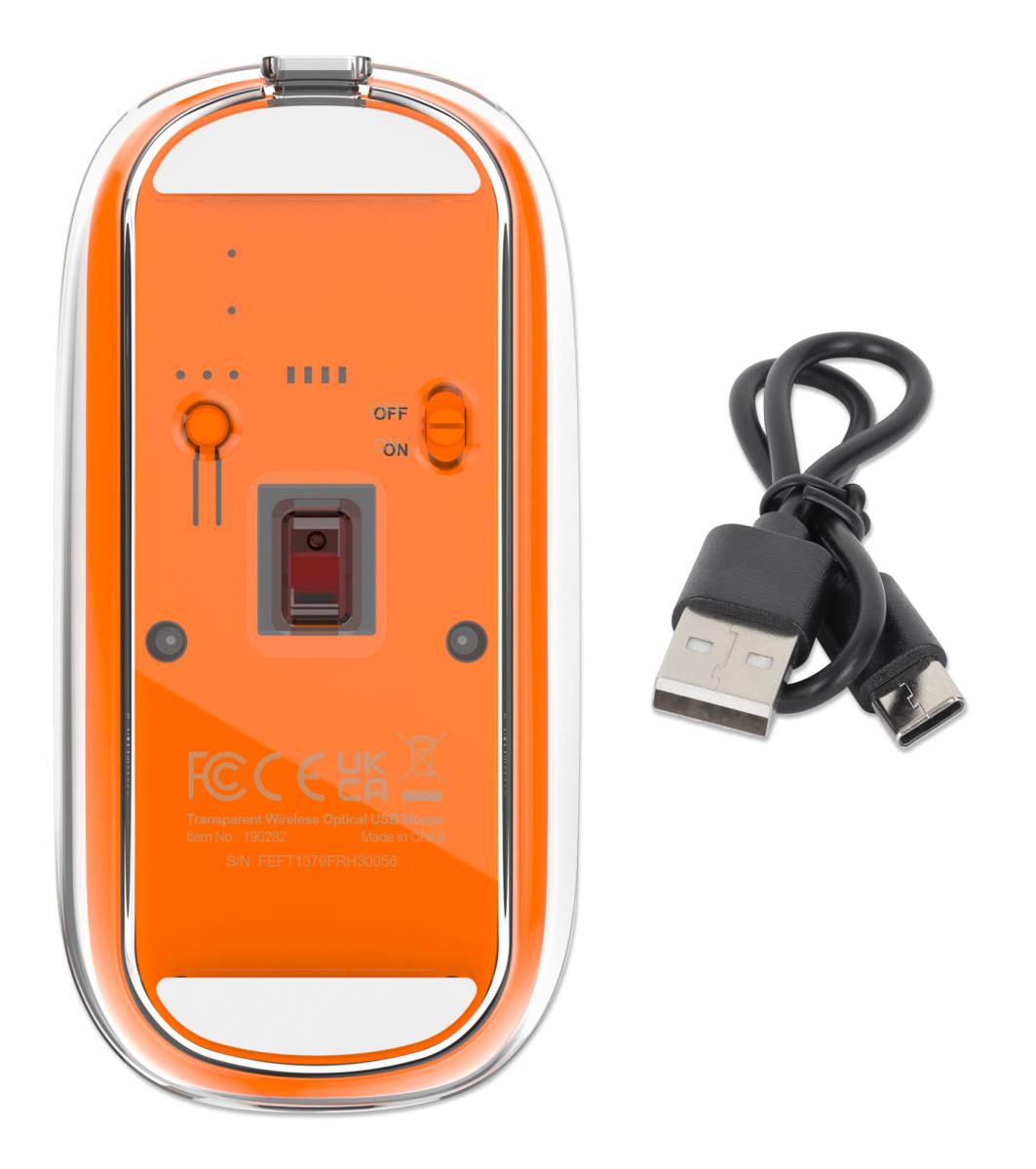 TRANSPARENT/ORANG WIRELES MOUSE thumbnail