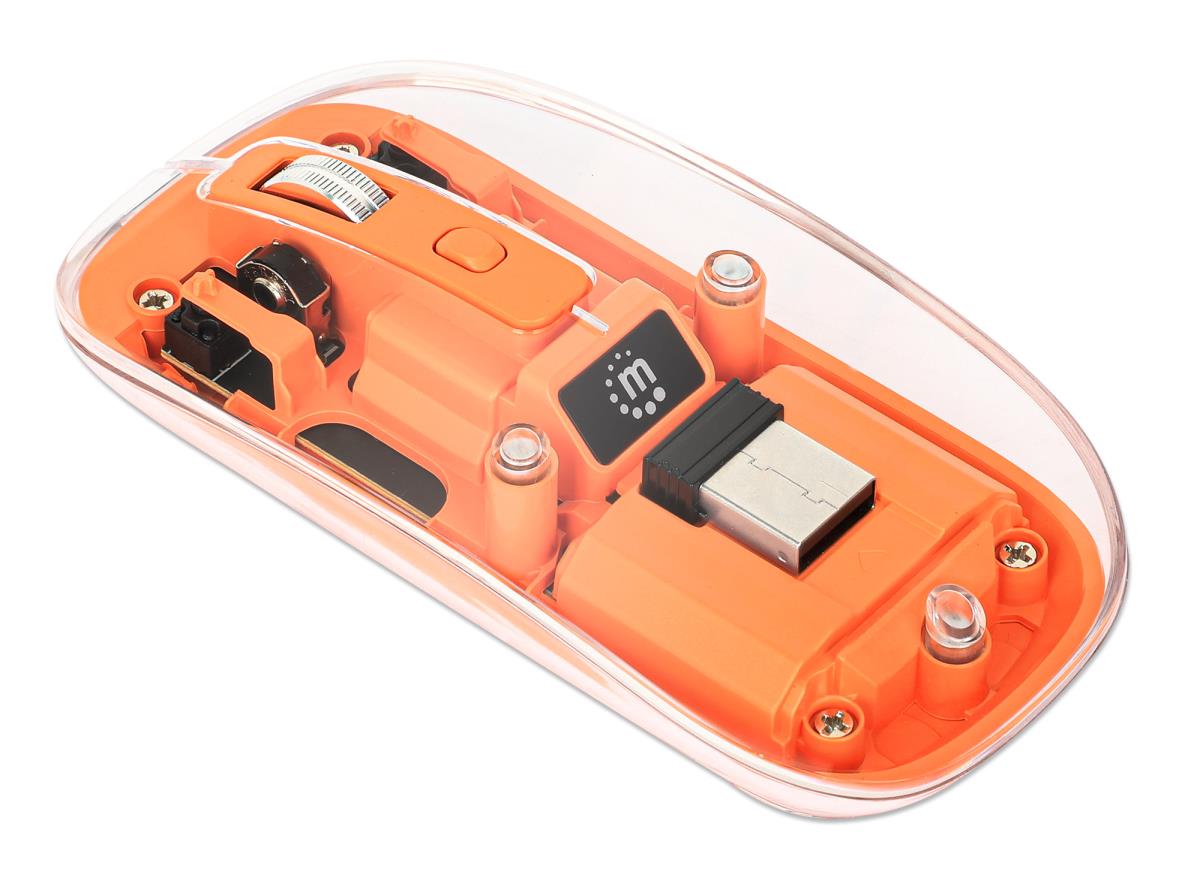 TRANSPARENT/ORANG WIRELES MOUSE thumbnail