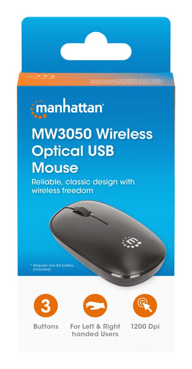 EU Product - MW3050 Kabellose USB-Maus 3 Tasten Mausrad schwarz thumbnail