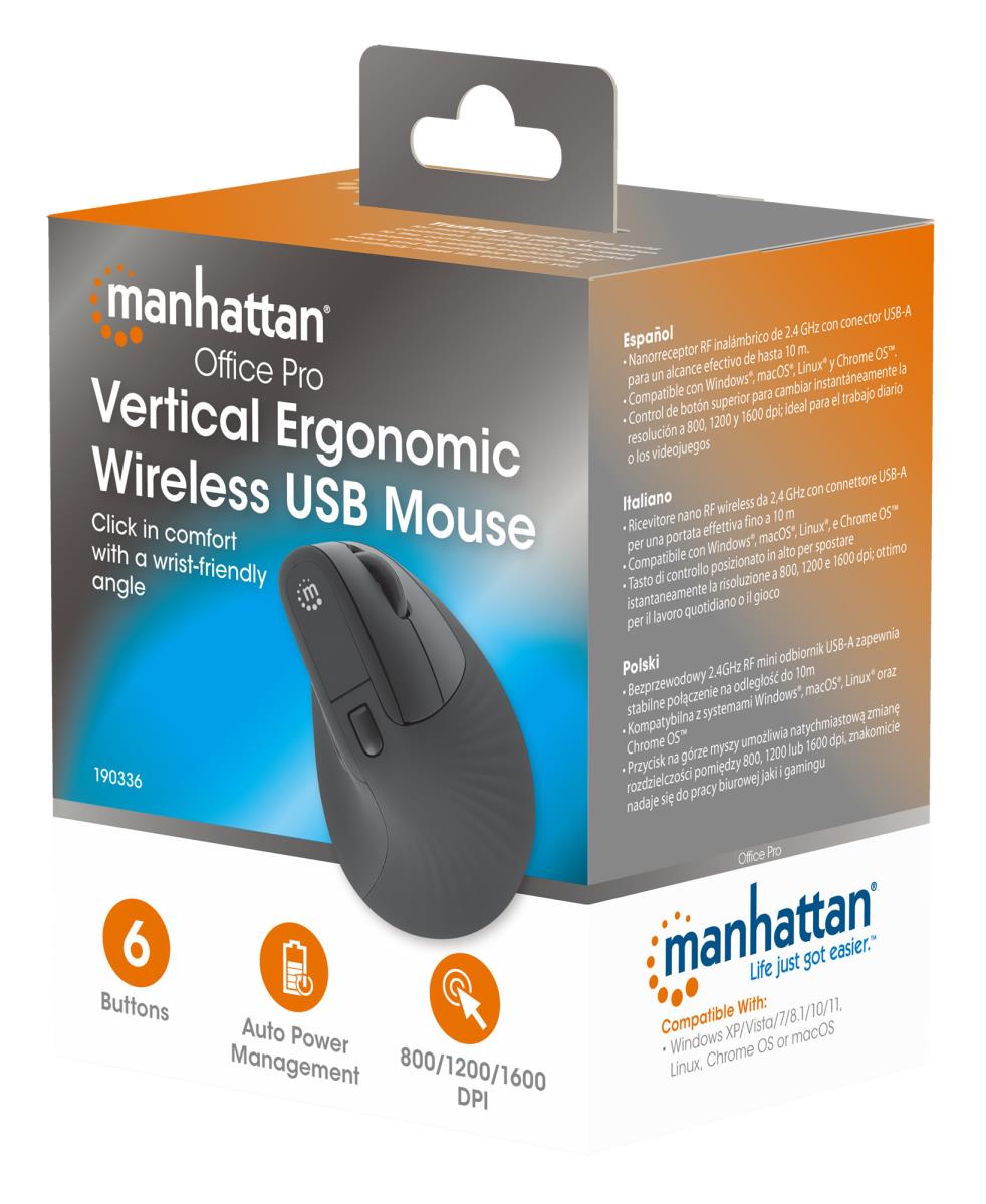 ERGONOMIC VERTICAL W/LESS MOUSE thumbnail