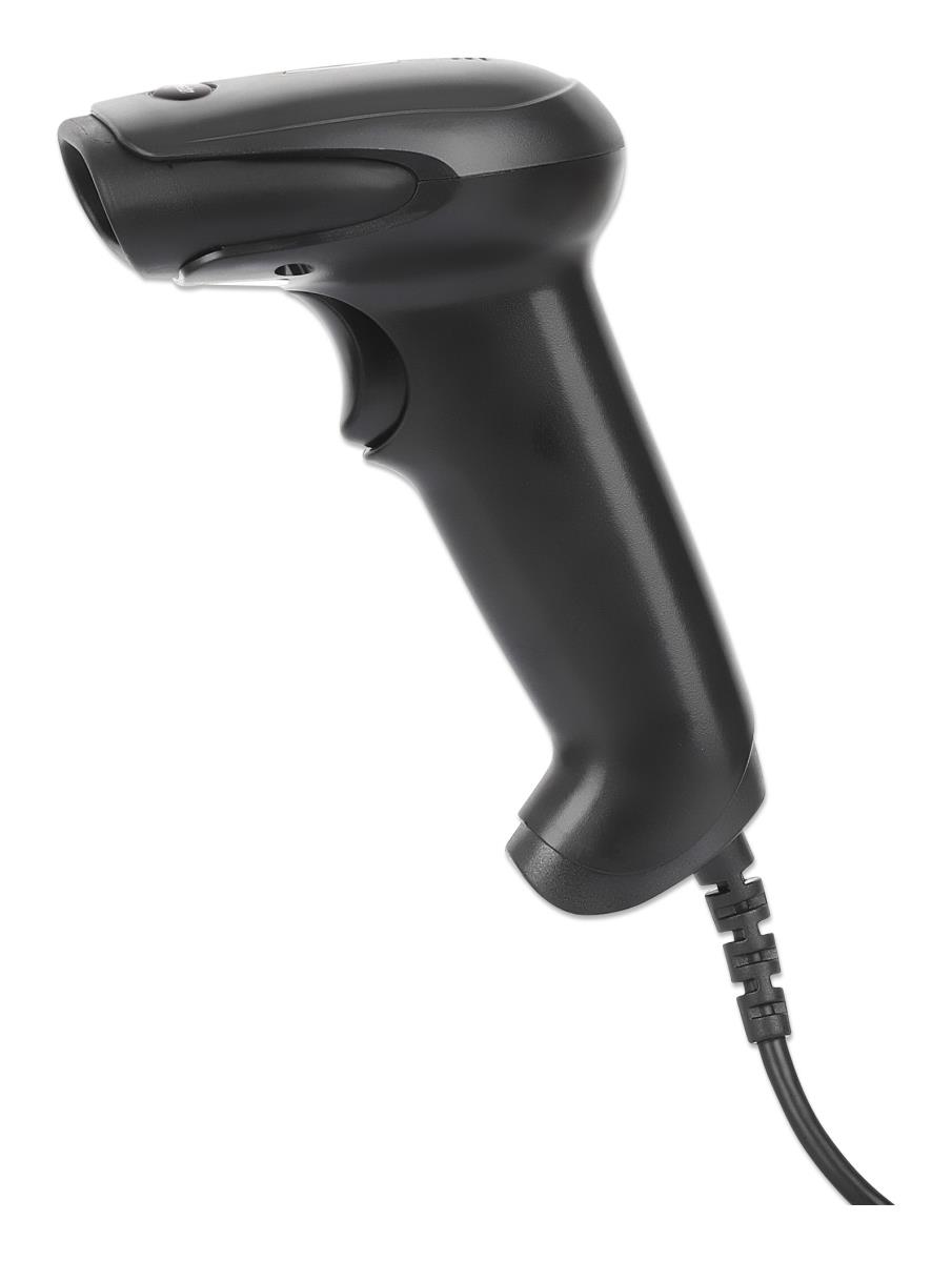 EU Product - 2D LED Barcodescanner 320mm 1,4m USB-Kabel schwarz thumbnail