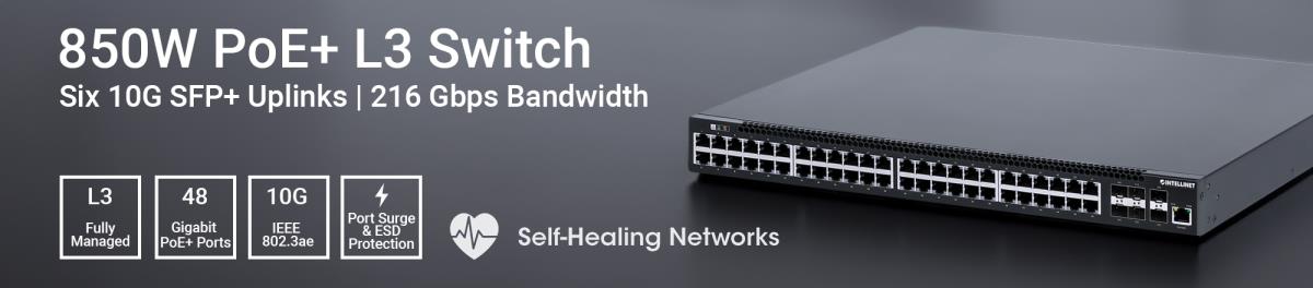 EU Product - 54-P PoE+ Managed Switch 6x10GbE 850W thumbnail