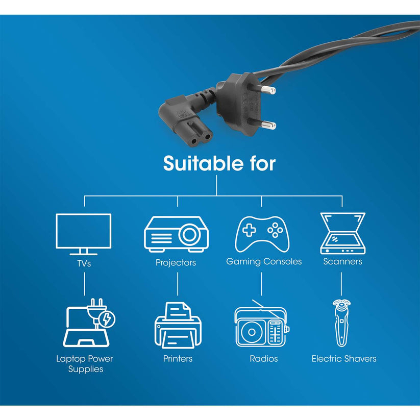 ANGLED MAINS POWER CORD/CABLE thumbnail
