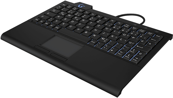 EU Product - KeySonic KSK-3210ELU (DE) keyboard Home USB QWERTZ German Black thumbnail