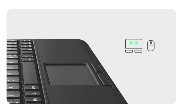 EU Product - KeySonic KSK-3210ELU (DE) keyboard Home USB QWERTZ German Black thumbnail