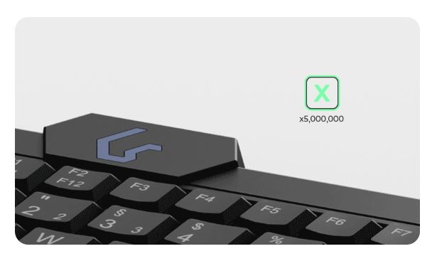 EU Product - KeySonic KSK-3210ELU (DE) keyboard Home USB QWERTZ German Black thumbnail