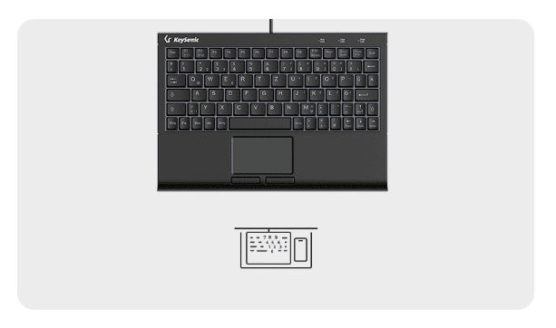 EU Product - Super-Mini-TAS Touchpad,B-light,BK, KSK-3211ELU(DE) thumbnail