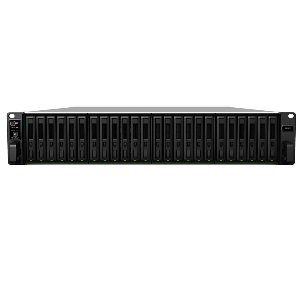 FlashStation FS3600 24-bay all-flash server for enterprises to boost the performance of I/O sensitive applications. Intel thumbnail