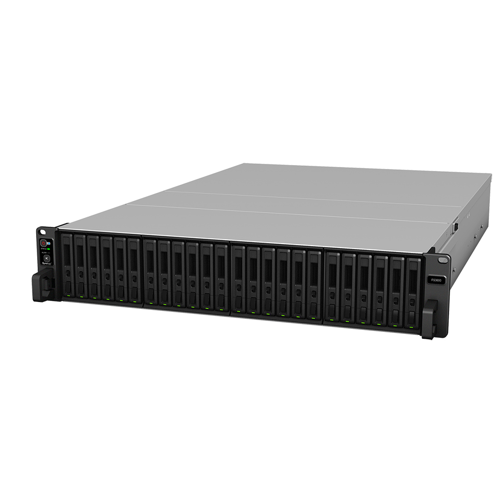 FlashStation FS3600 24-bay all-flash server for enterprises to boost the performance of I/O sensitive applications. Intel thumbnail