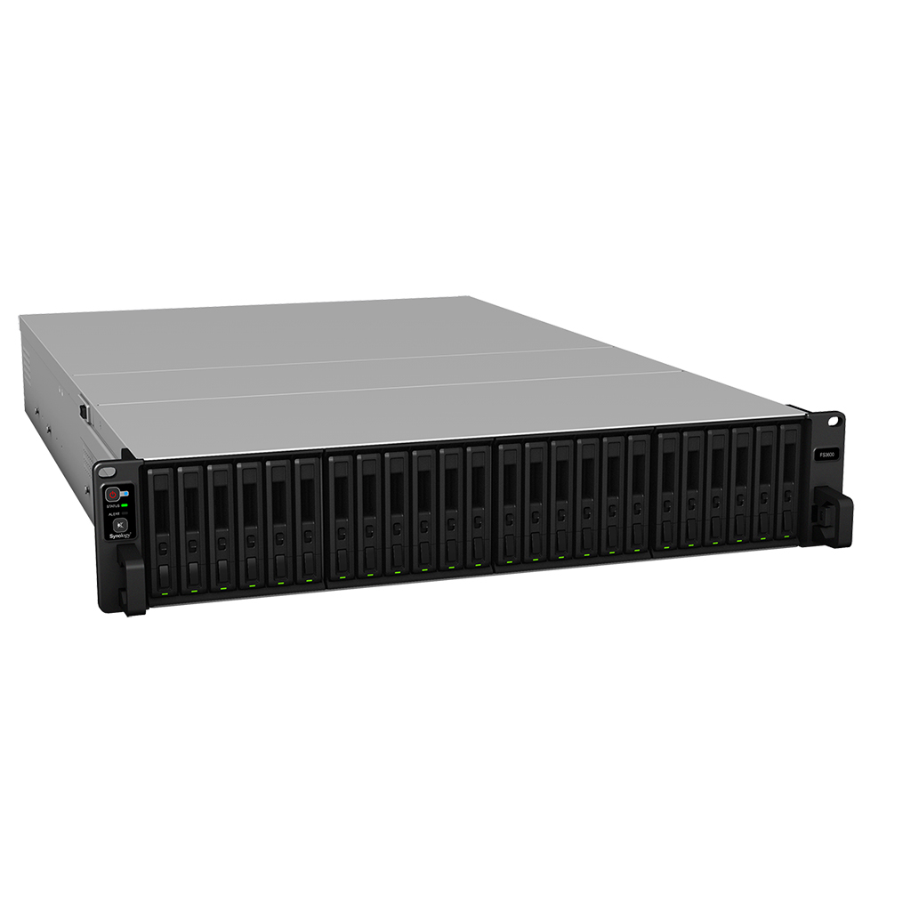 FlashStation FS3600 24-bay all-flash server for enterprises to boost the performance of I/O sensitive applications. Intel thumbnail
