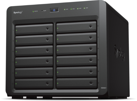 Disk Station DS2422+ - NAS server - 12 bays - SATA 3Gb/s - RAID 0, 1, 5, 6, 10, JBOD - RAM 4 GB - Gigabit Ethernet - iSCSI support thumbnail