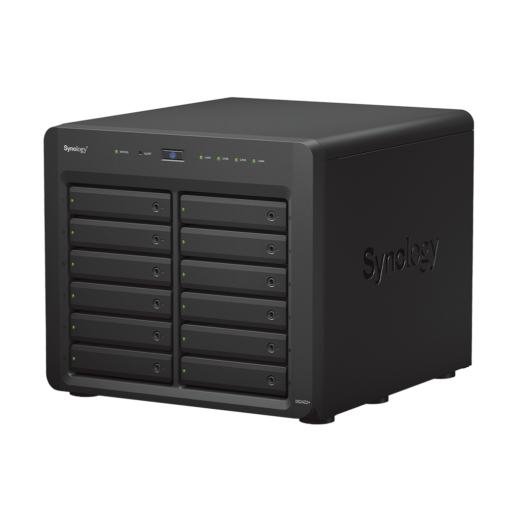 Disk Station DS2422+ - NAS server - 12 bays - SATA 3Gb/s - RAID 0, 1, 5, 6, 10, JBOD - RAM 4 GB - Gigabit Ethernet - iSCSI support thumbnail
