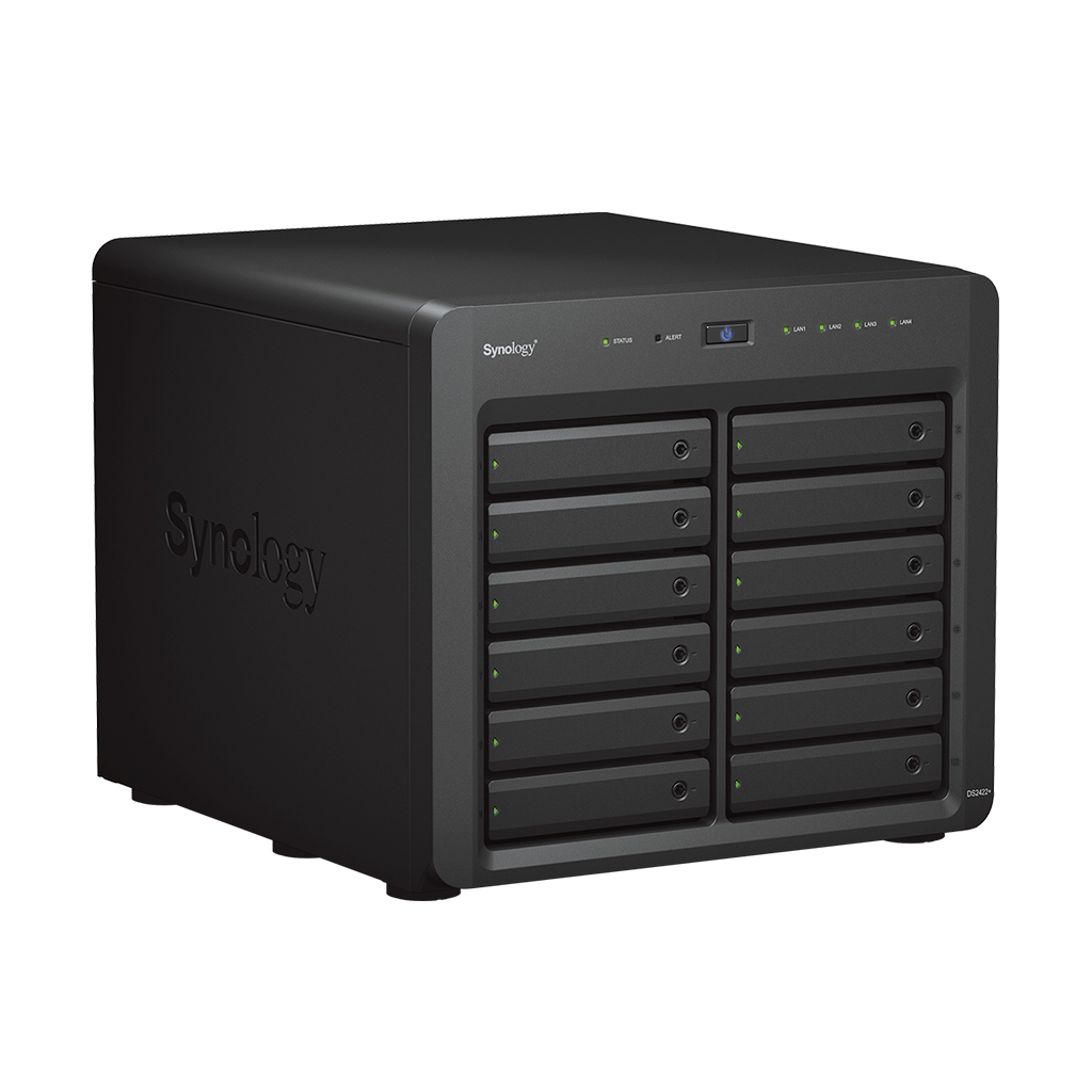 Disk Station DS2422+ - NAS server - 12 bays - SATA 3Gb/s - RAID 0, 1, 5, 6, 10, JBOD - RAM 4 GB - Gigabit Ethernet - iSCSI support thumbnail