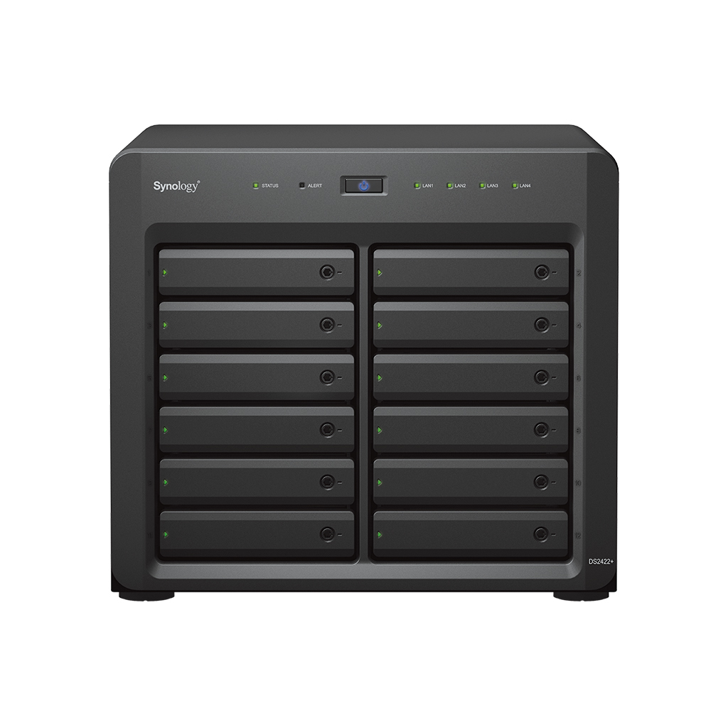 Disk Station DS2422+ - NAS server - 12 bays - SATA 3Gb/s - RAID 0, 1, 5, 6, 10, JBOD - RAM 4 GB - Gigabit Ethernet - iSCSI support thumbnail