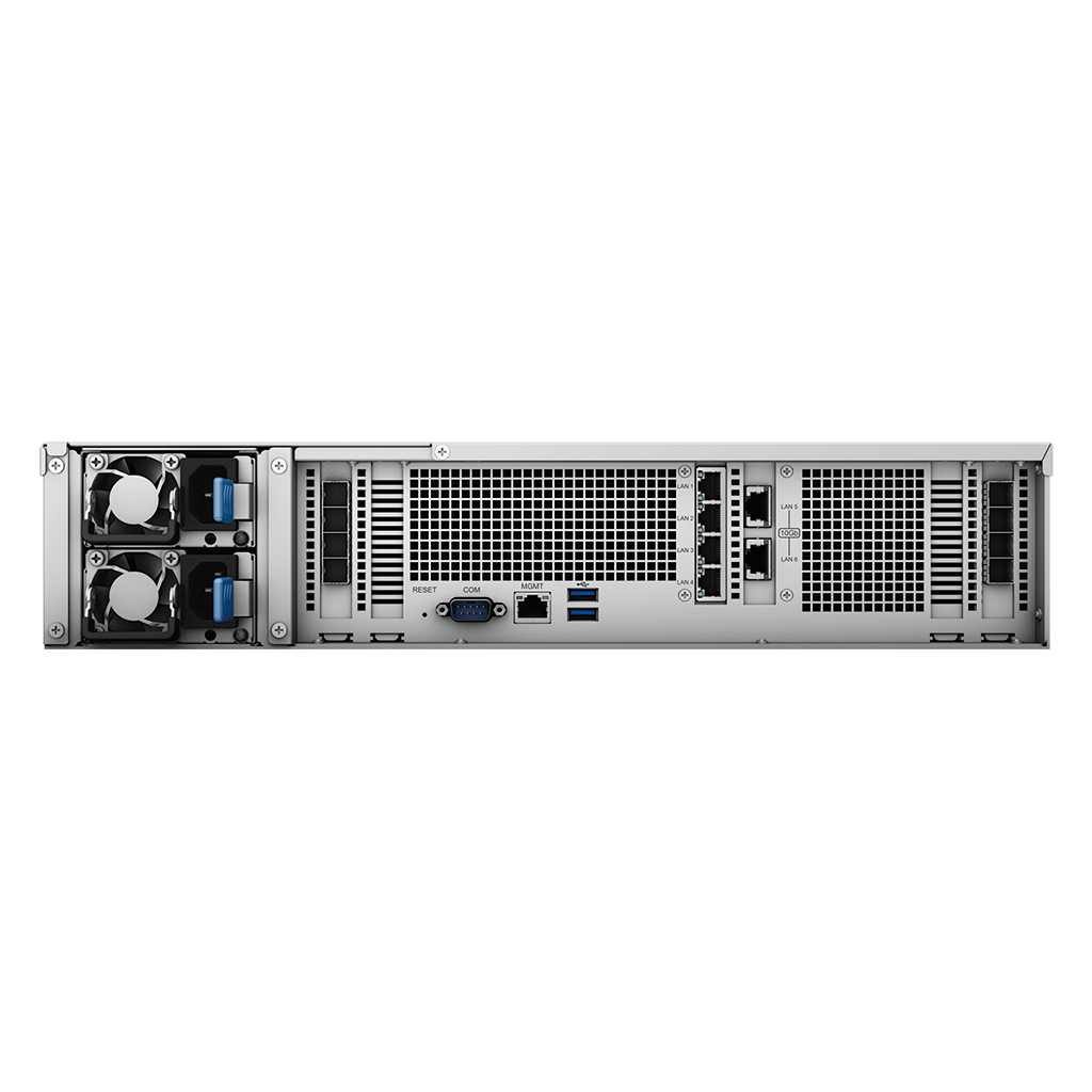 SA6400 12 bay rack; 7272 12-core(24-thread) 2.9GHz; max. boost clock up to 3.2 GHz; 32GB DDR4 RDIMM; 4 x 1GbE and 2 x 10GbE; supports 8 x RX1223RP thumbnail